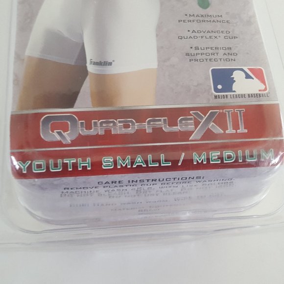 Franklin Compression Shorts & Cup Youth Small/Medium 24"-27" Quad Flex II - Picture 3 of 10